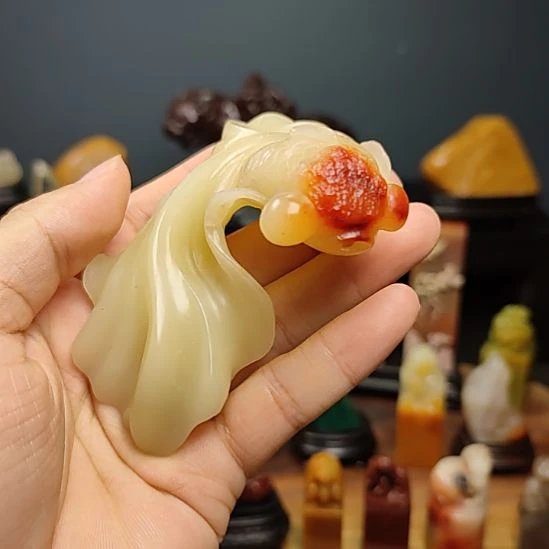 寿山石手把件摆件摆件