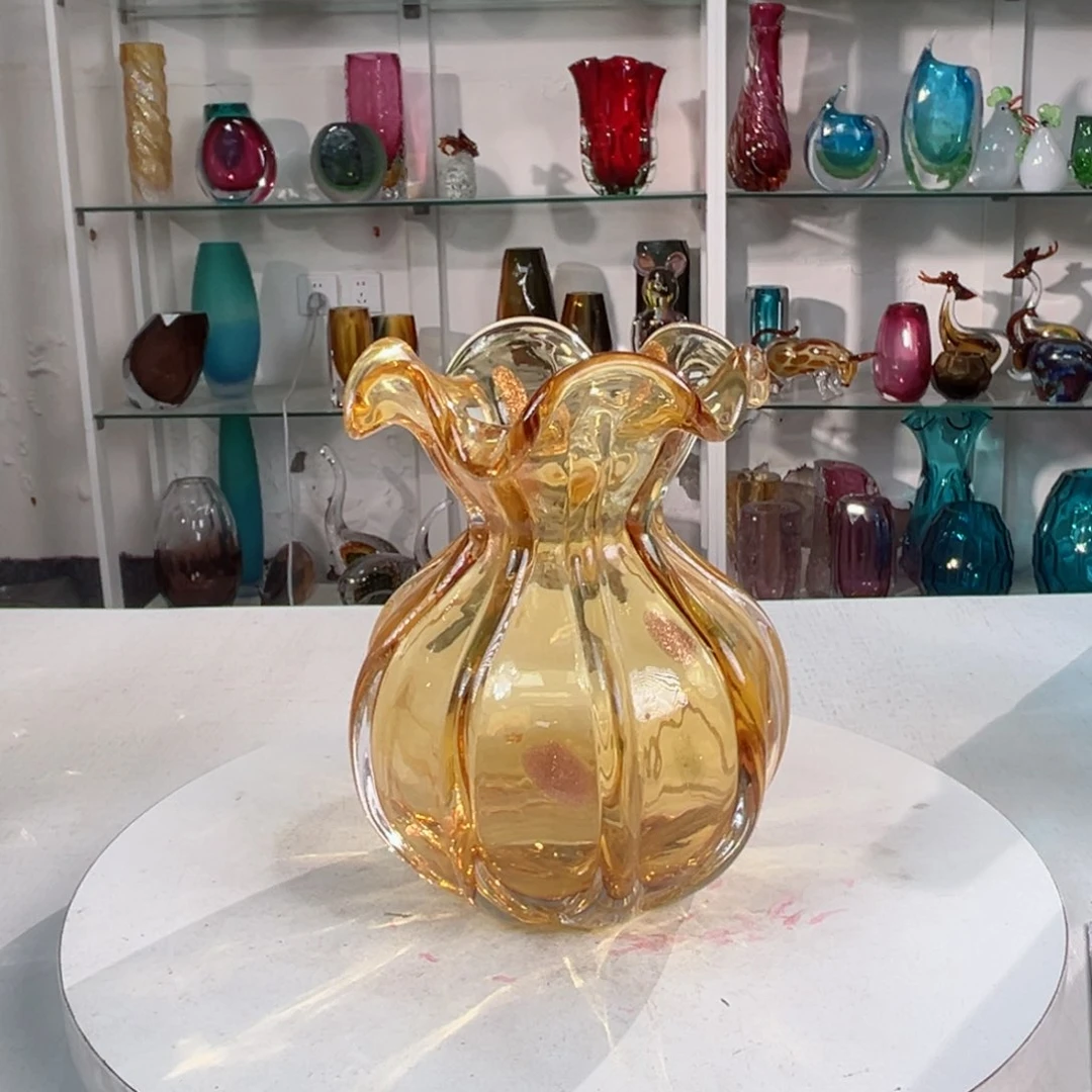 17 高轻奢琉璃花器福利正常手工痕迹