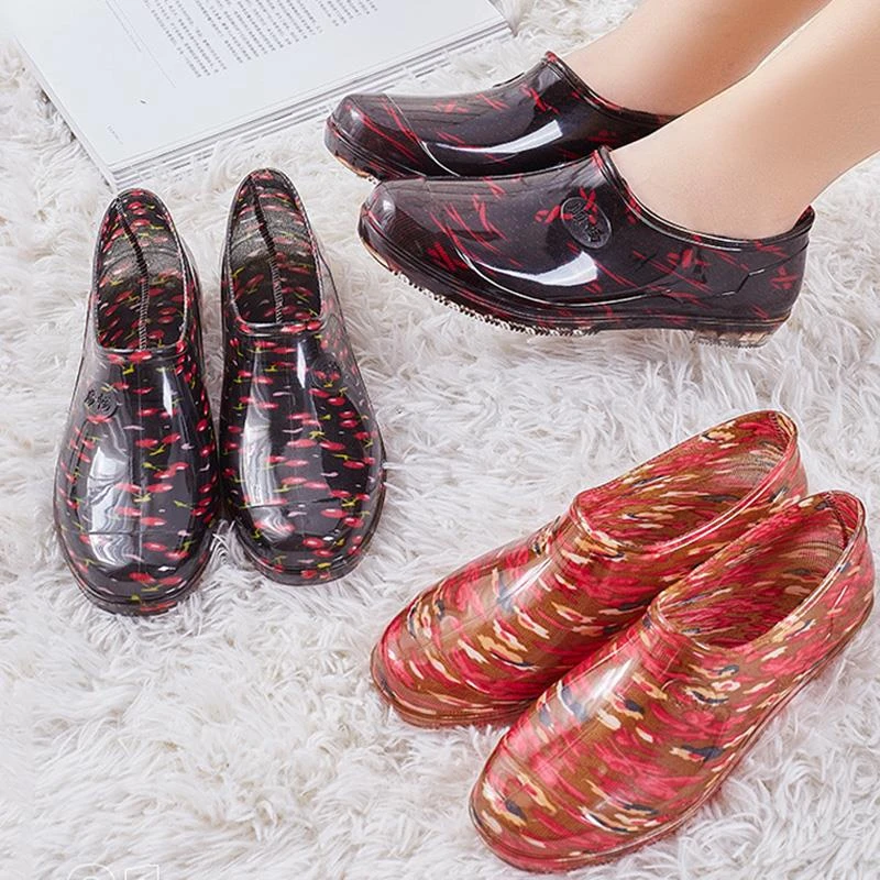 雨鞋女款时尚款外穿短筒女软底雨靴防滑鞋防水厨房鞋工作水鞋胶鞋