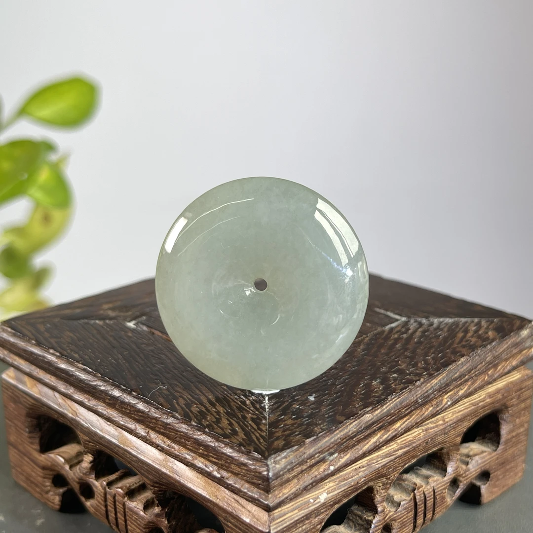 JXB07-80 天然翡翠缅甸A货 平安扣