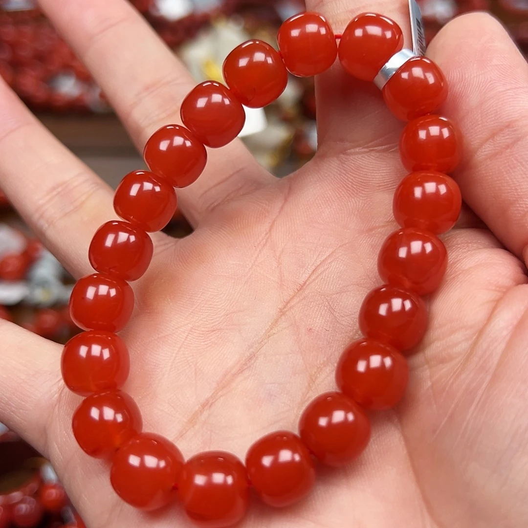南红玛瑙未镶嵌手链