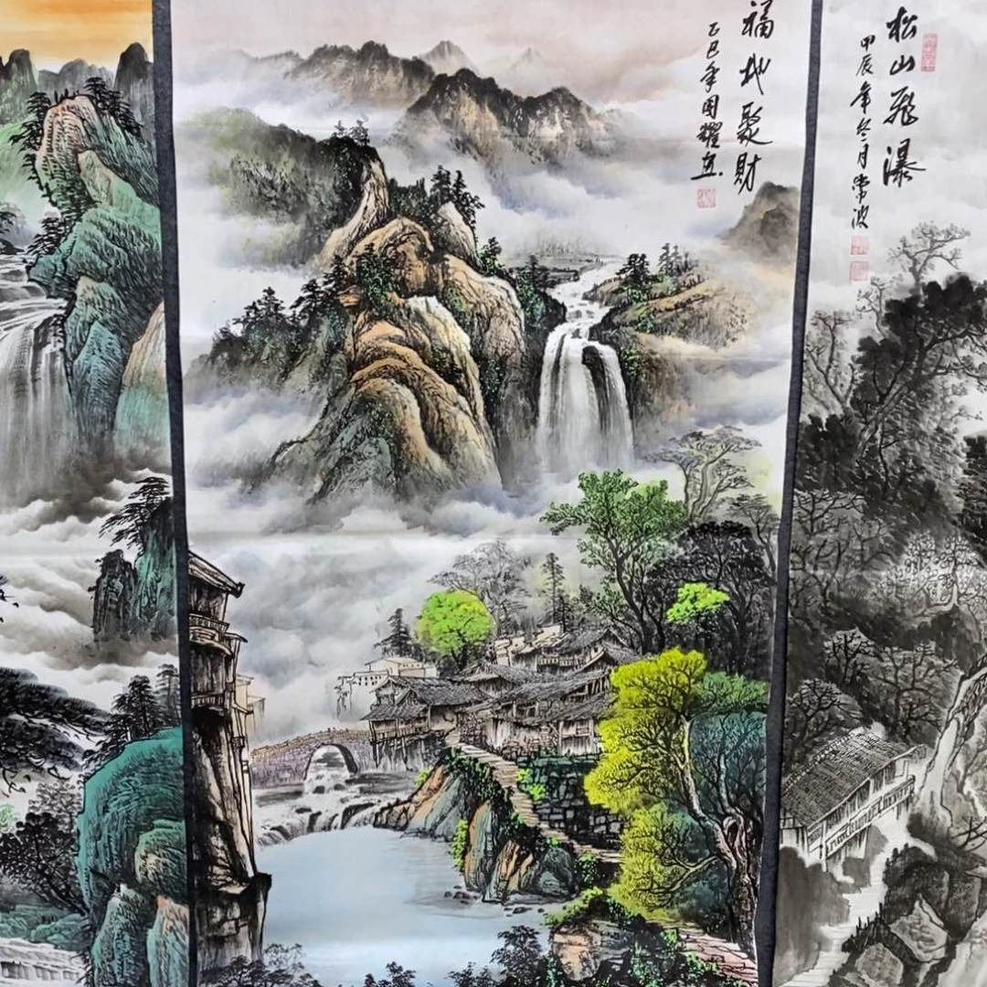 国画金****司尺寸140✖️70四尺画画画