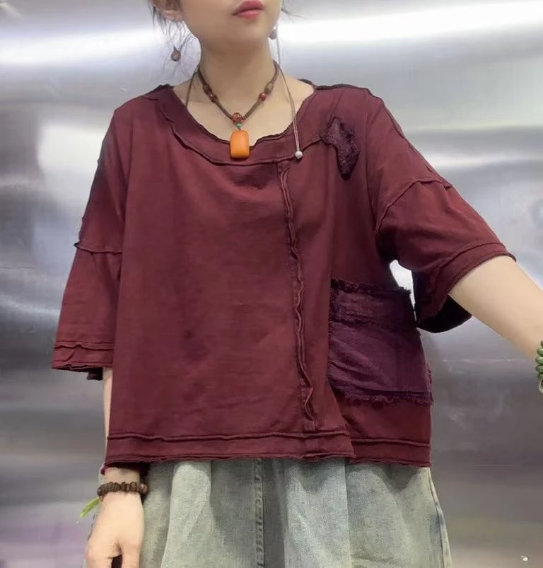 贴补炒色拼接卫衣08563