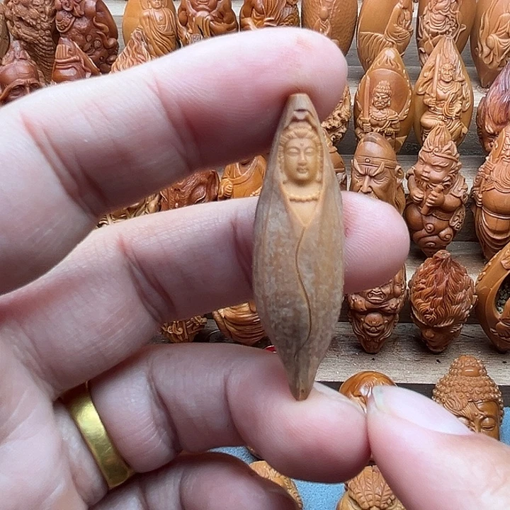 橄榄核吊坠15观音