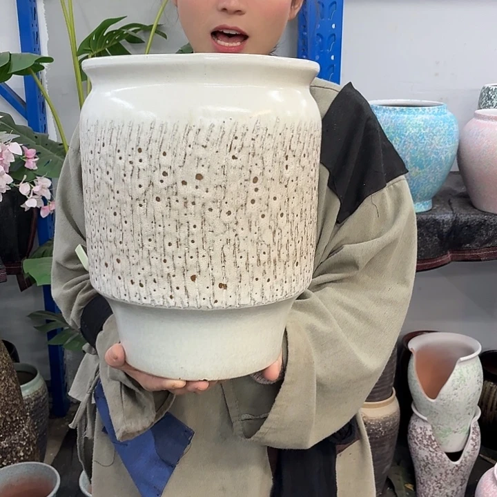 24×31 -粗陶花盆有孔-买买买