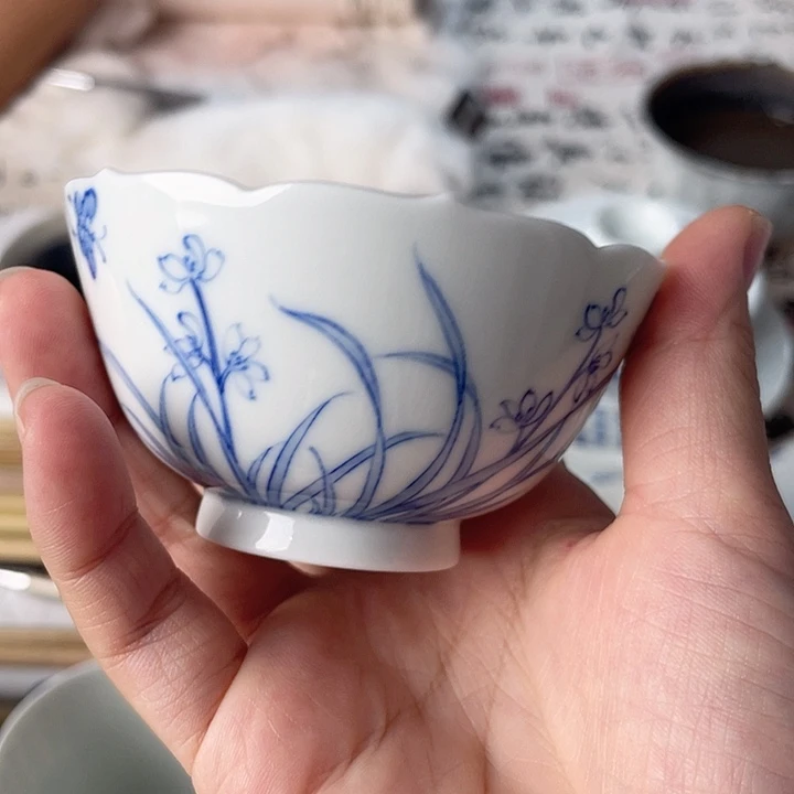 福利小瑕青花花卉