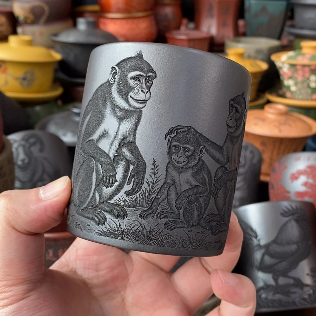 紫砂公道杯宜兴全手工紫砂杯