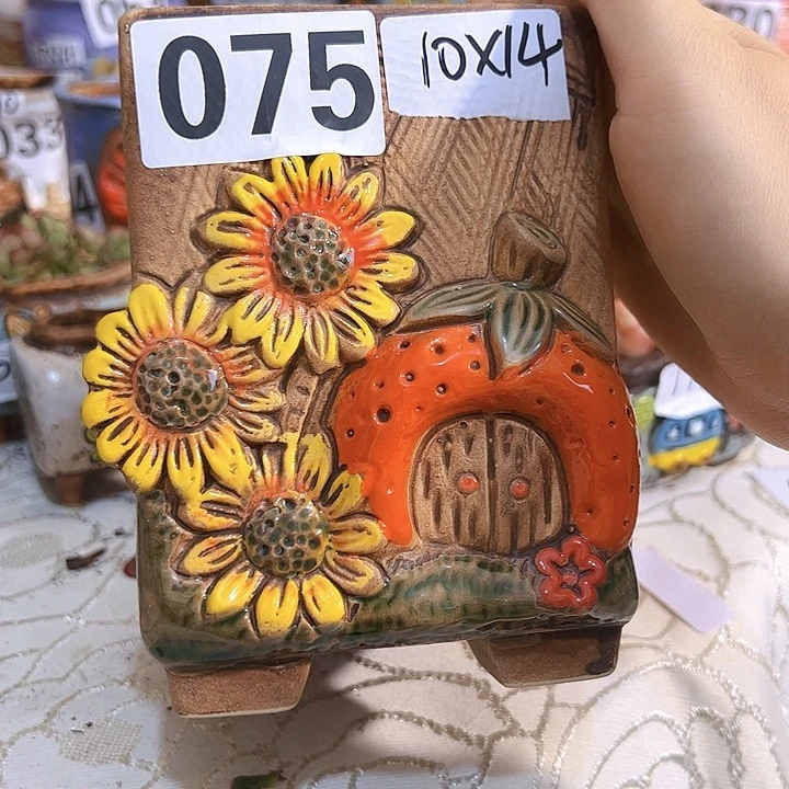 陶瓷多肉花盆满15包邮