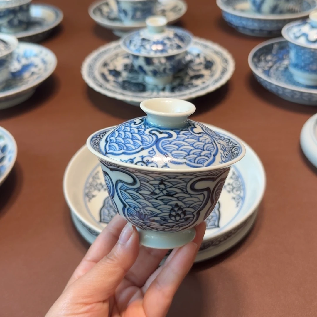 手工手绘茶具微瑕