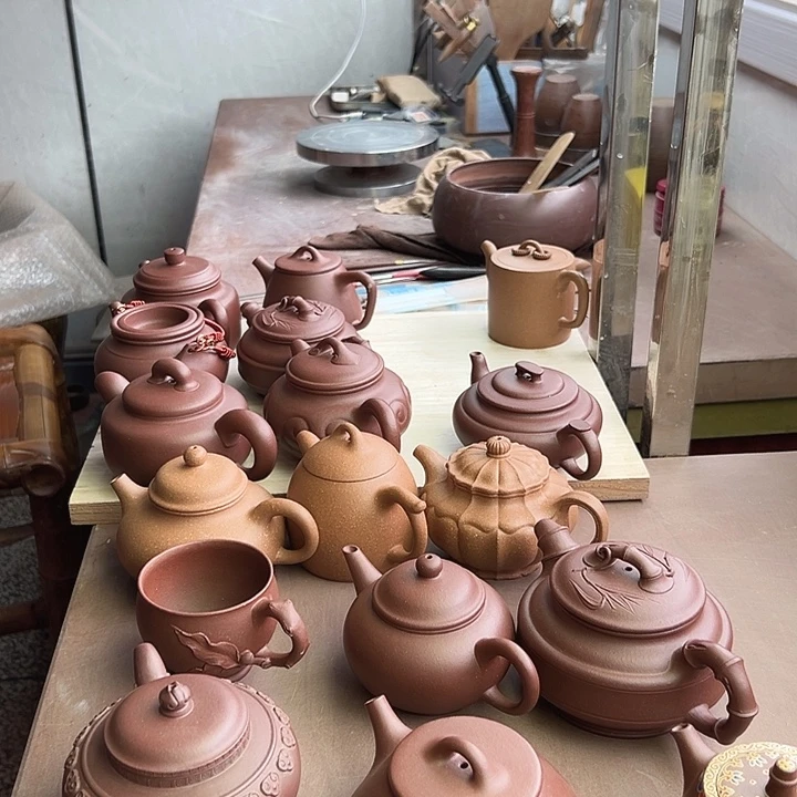 春***痕茶壶紫砂福利壶黄龙源底槽清半手工制作，