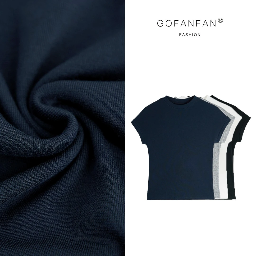 GFF STUFIO【纯色纸片人T】极简主义时髦纯色圆领短袖T恤女