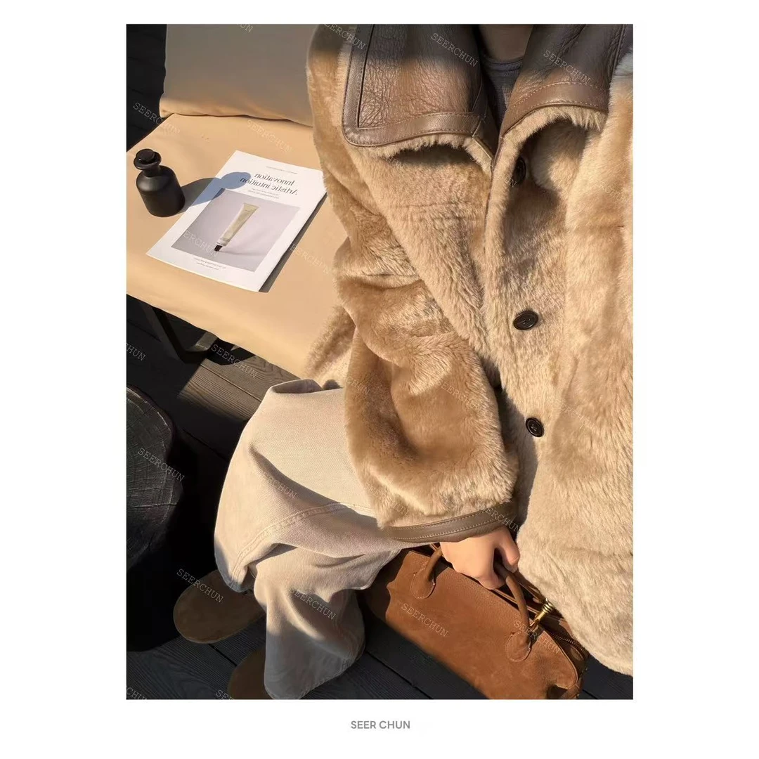 SEER CHUN  “贝加尔周末”皮毛一体外套 20611