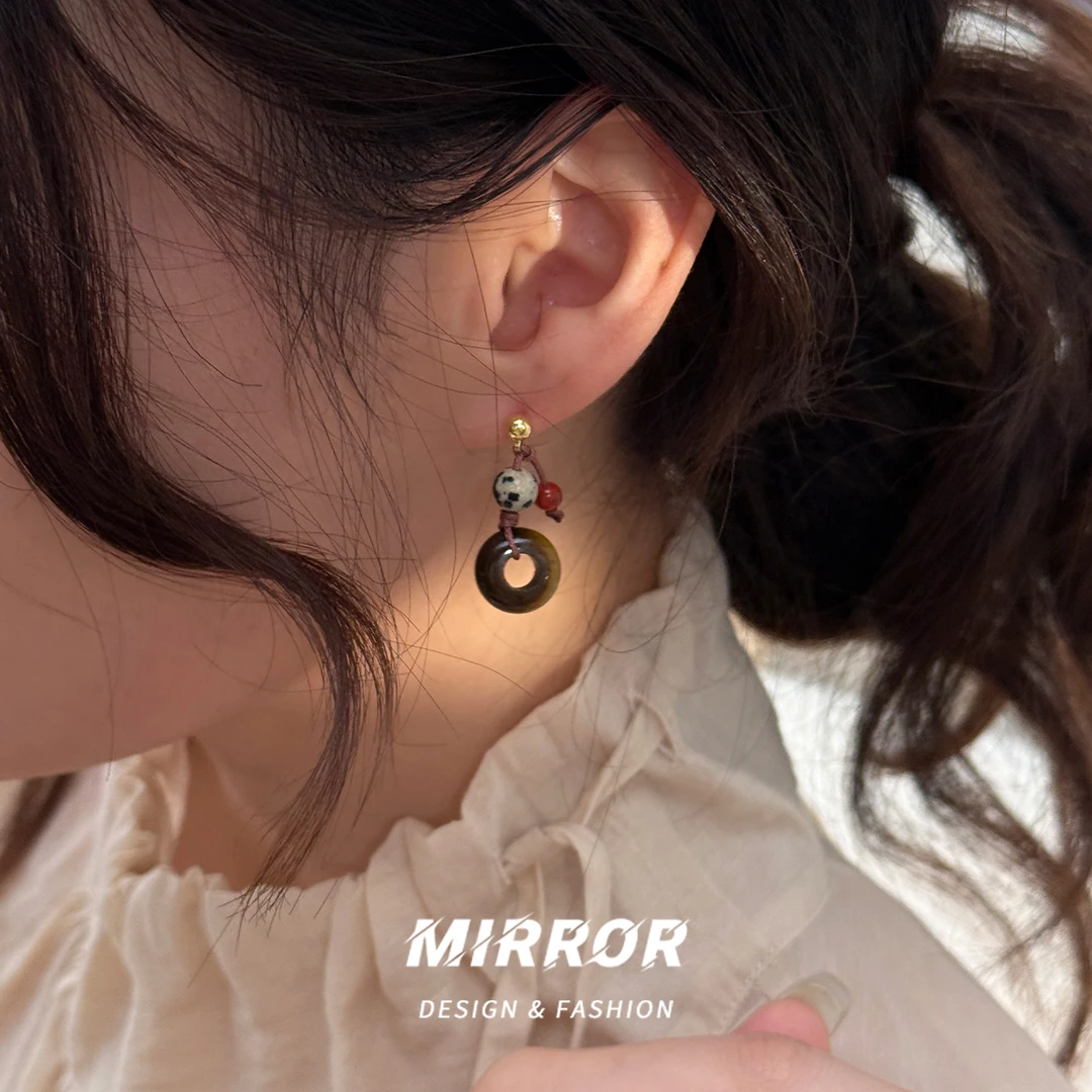 小麋人 925银耳饰 CE9543耳钉女耳环耳饰小众设计银针个性高级新