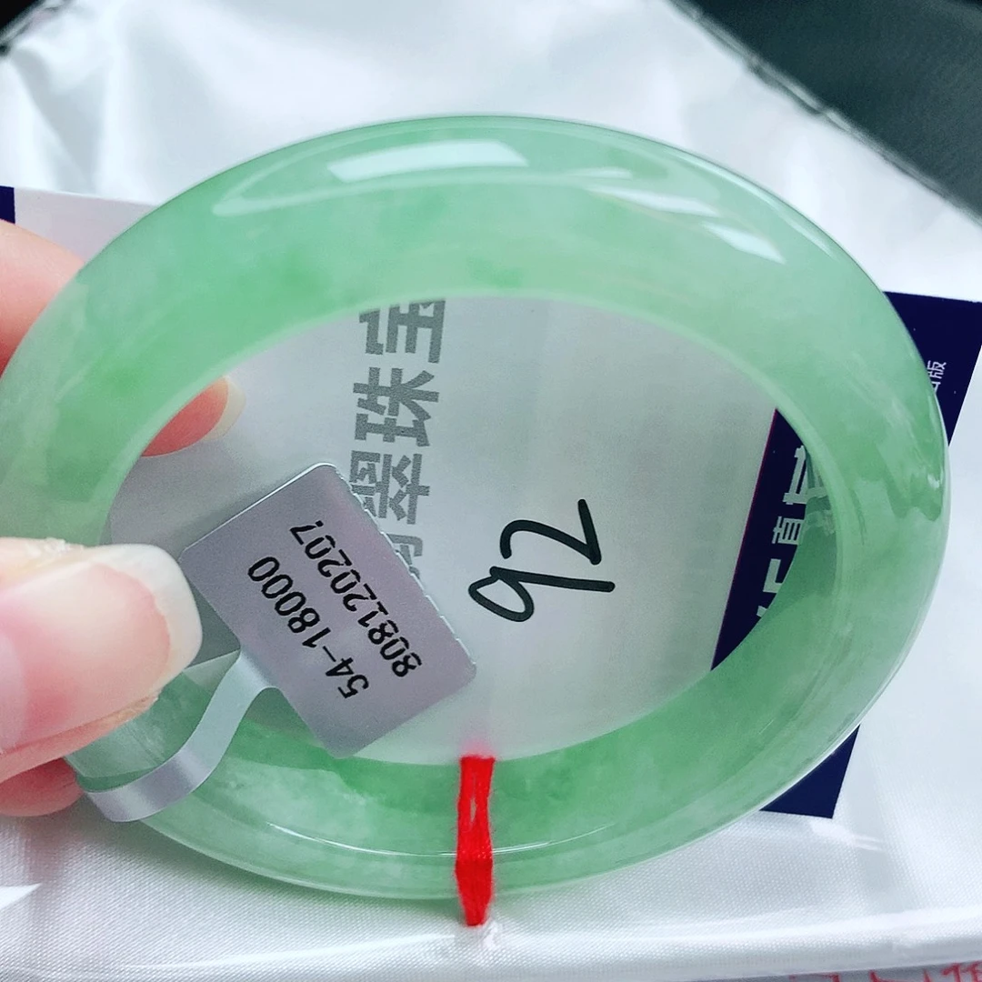 翡翠未镶嵌手镯缅甸天然A货翡翠手镯