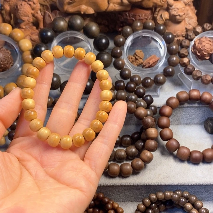 手串/手链檀香木老山檀奶香味8*9黄肉