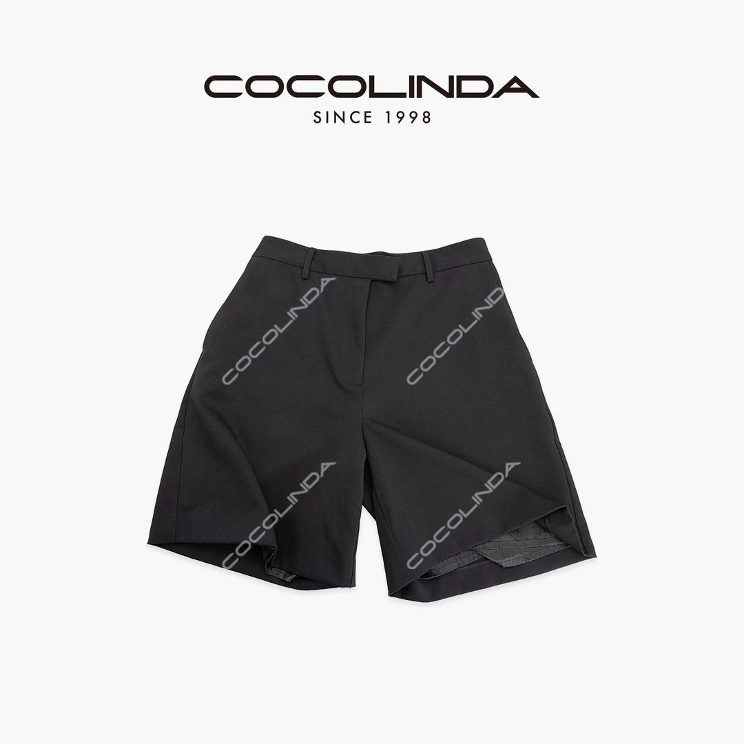 COCOLINDA | 简约老钱西装中裤P1597 休闲裤时尚百搭宽松