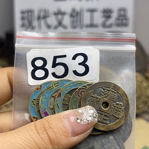 铜潘*现代文创工艺品现代花钱