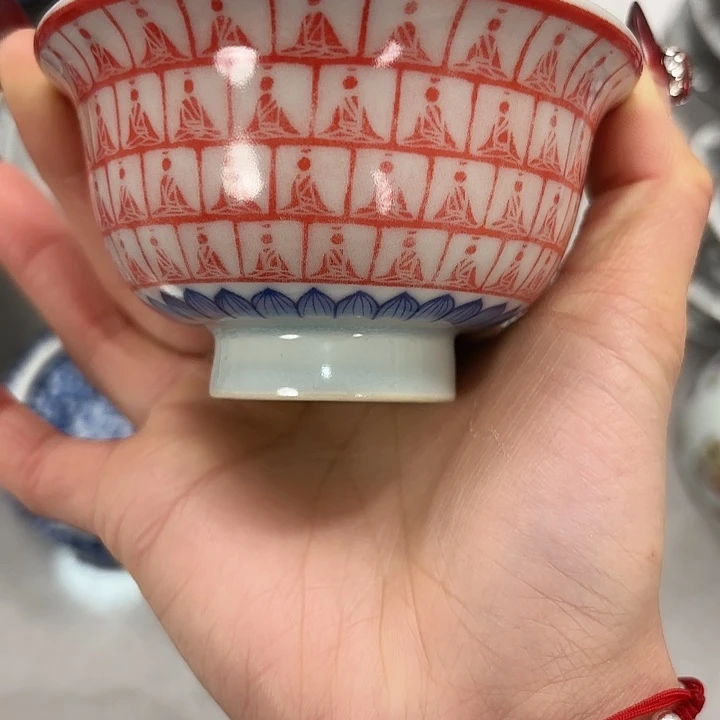 陶摆件千佛压手主人杯