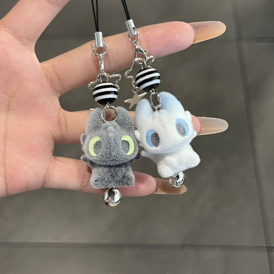 【4·8/包邮】奇奇怪怪的小玩意可爱黑白双煞无牙仔微景观解压挂件