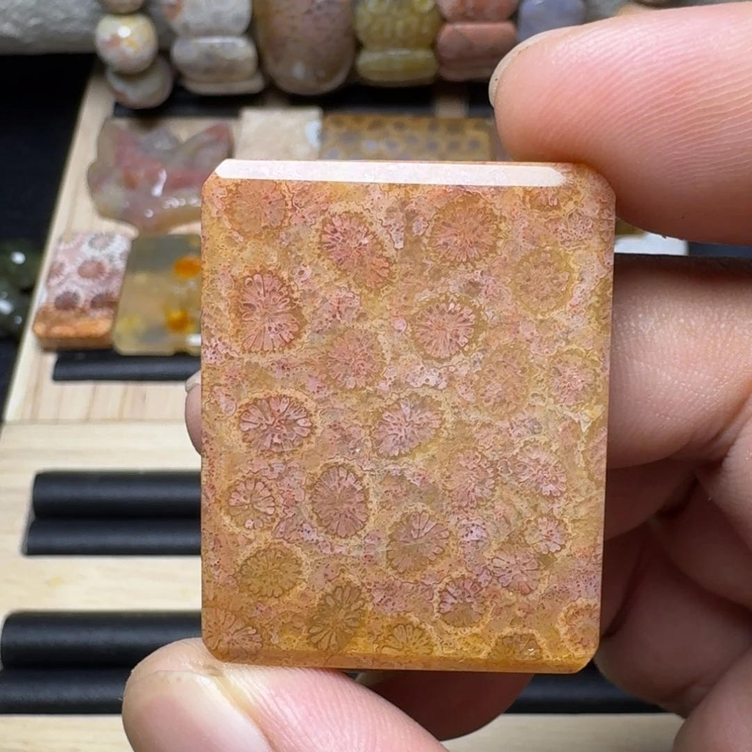硅化玉未镶嵌纯天然色有机玉石保真色