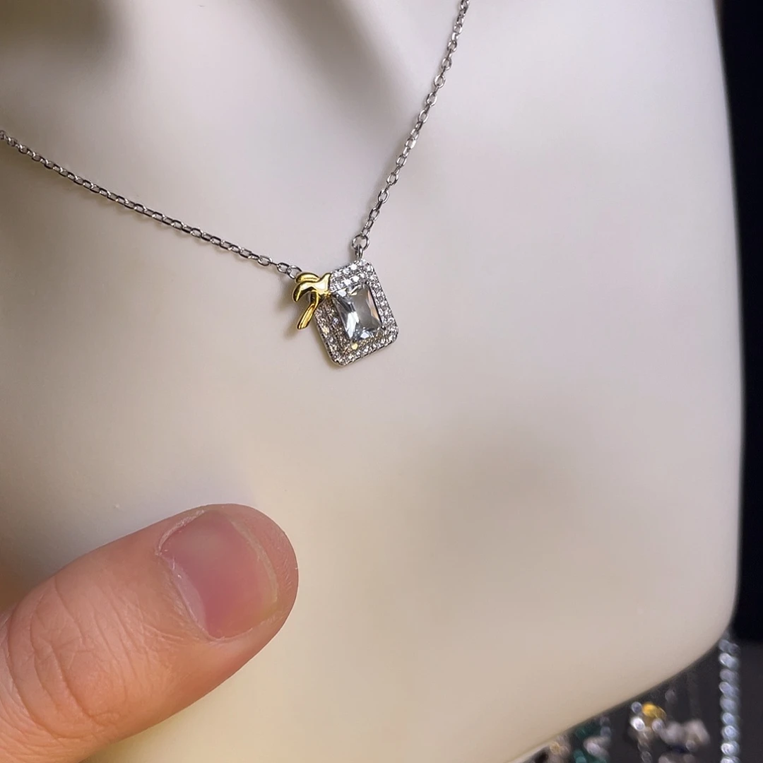 吊坠925银羽毛不带证链接