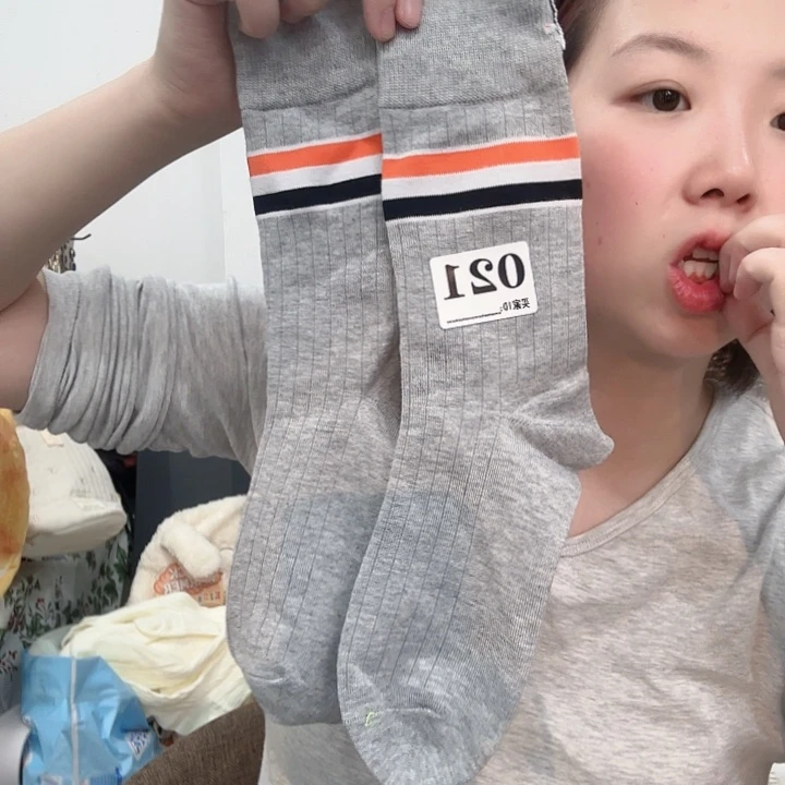 三醋酯纤维汤米小腿袜福利021