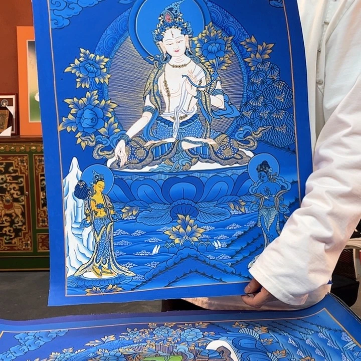装裱画40×60白妈妈纯手绘