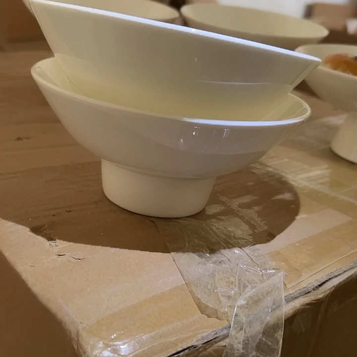 国营尾货骨瓷高角碗一对15
