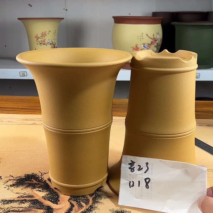 紫砂花盆紫砂兰花盆18