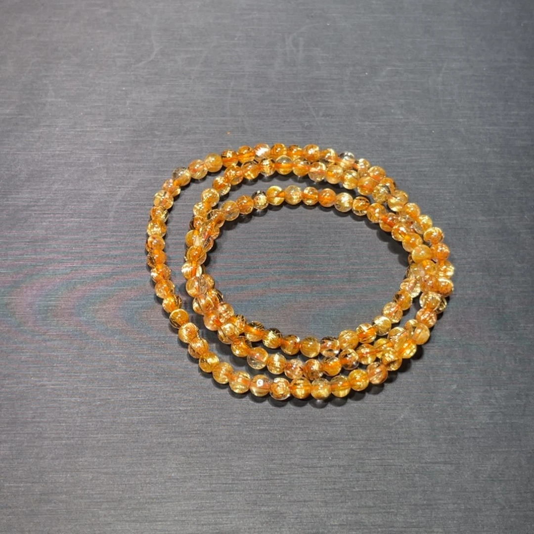 c***n水晶未镶嵌手串金钛晶