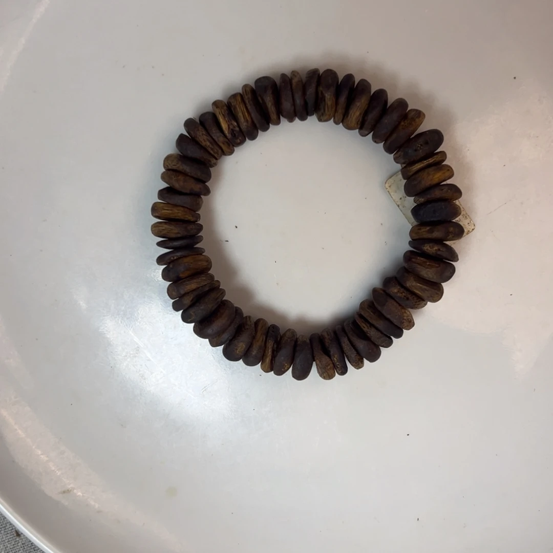 皓***亮沉香手串g029沉香随形树丁虫漏单圈18+多样性发一