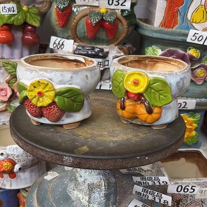 粗陶材质多肉花盆