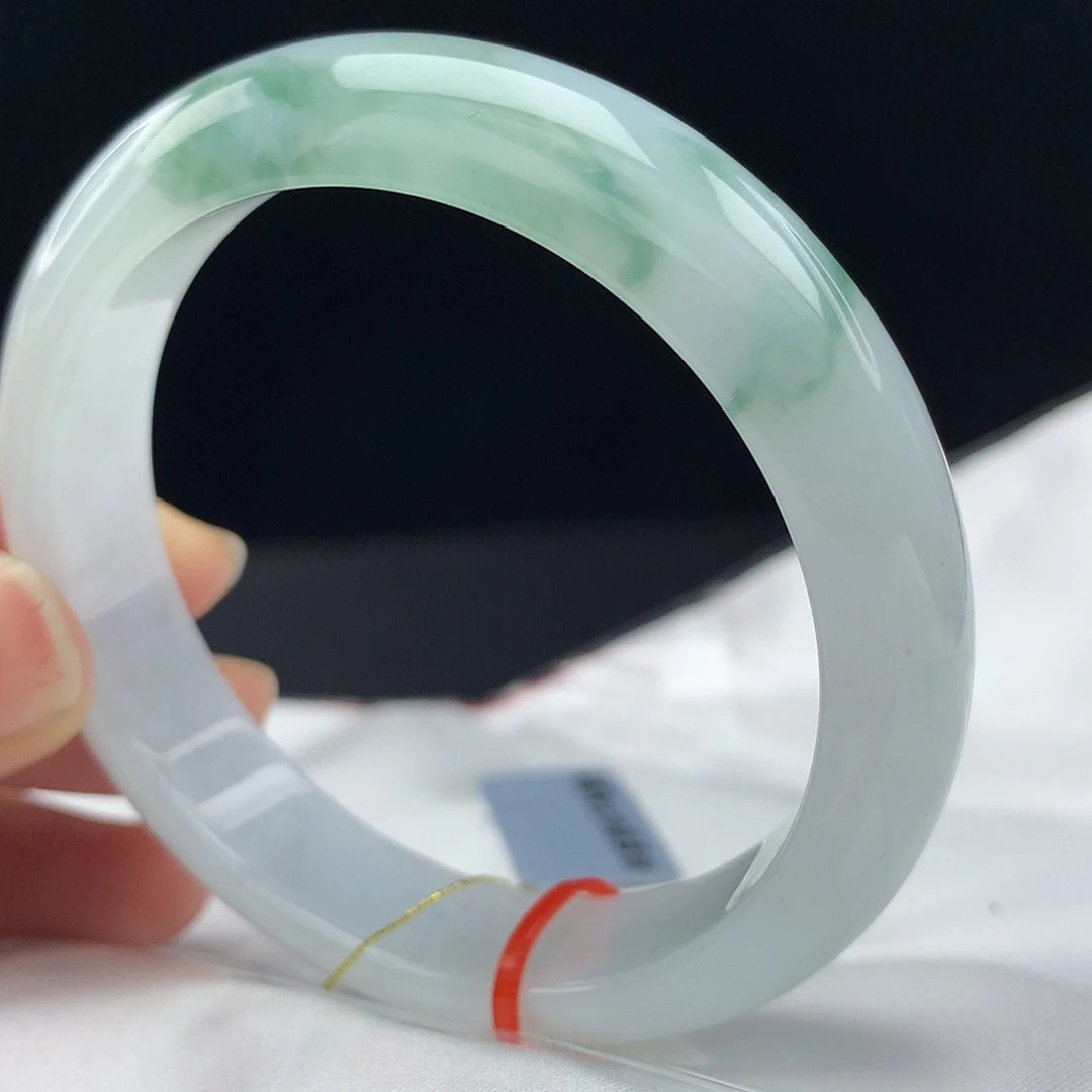 翡翠未镶嵌手镯54圈697