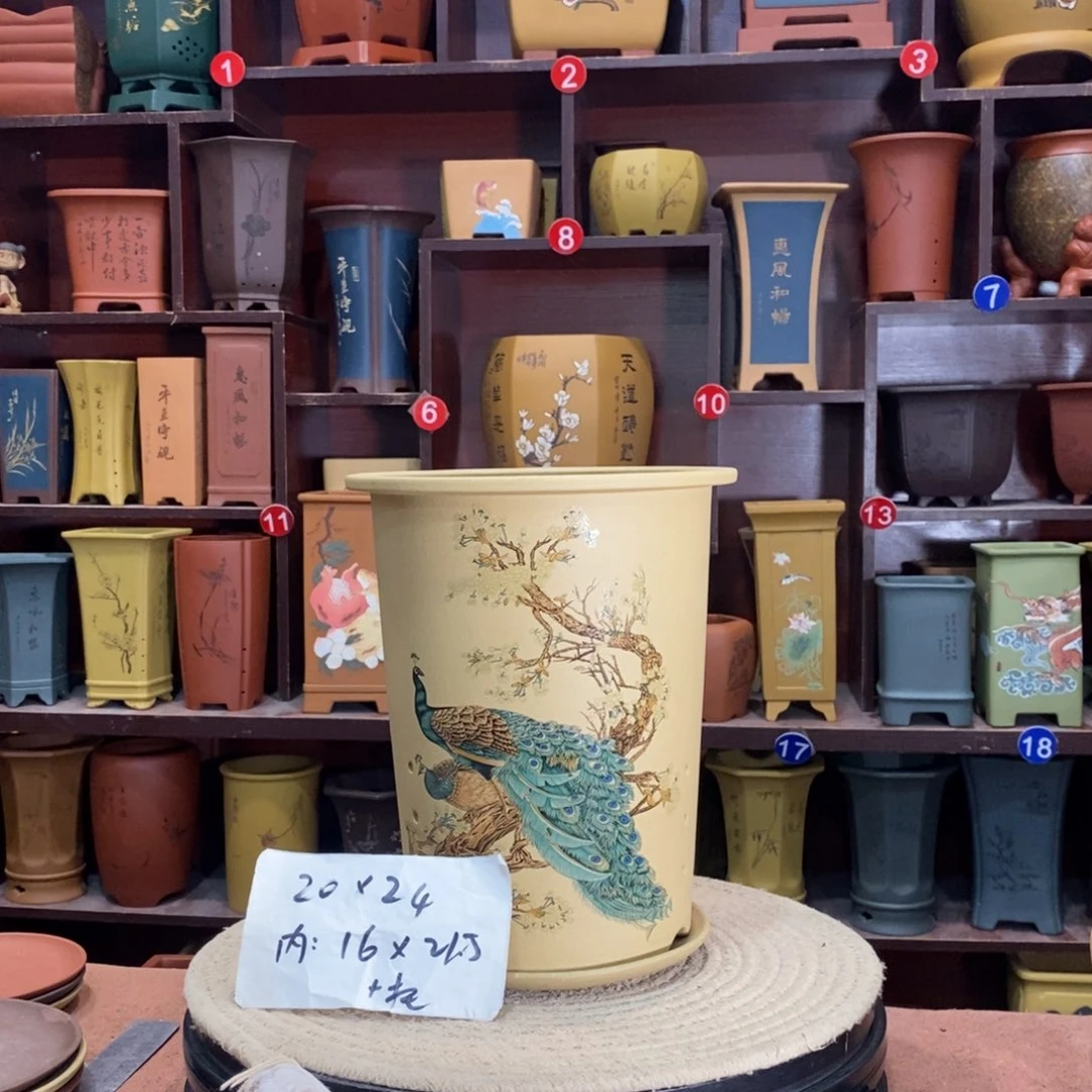 紫砂艺术紫砂花盆