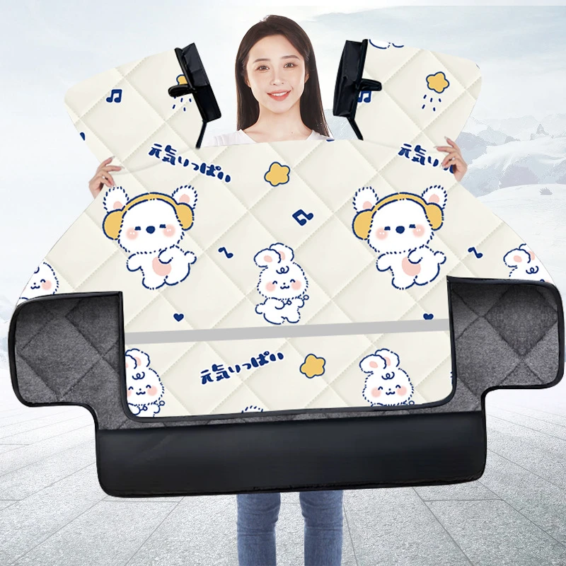 2025秋冬新款电动车挡风被加绒保暖侧翼防风防寒电瓶车挡风被批发