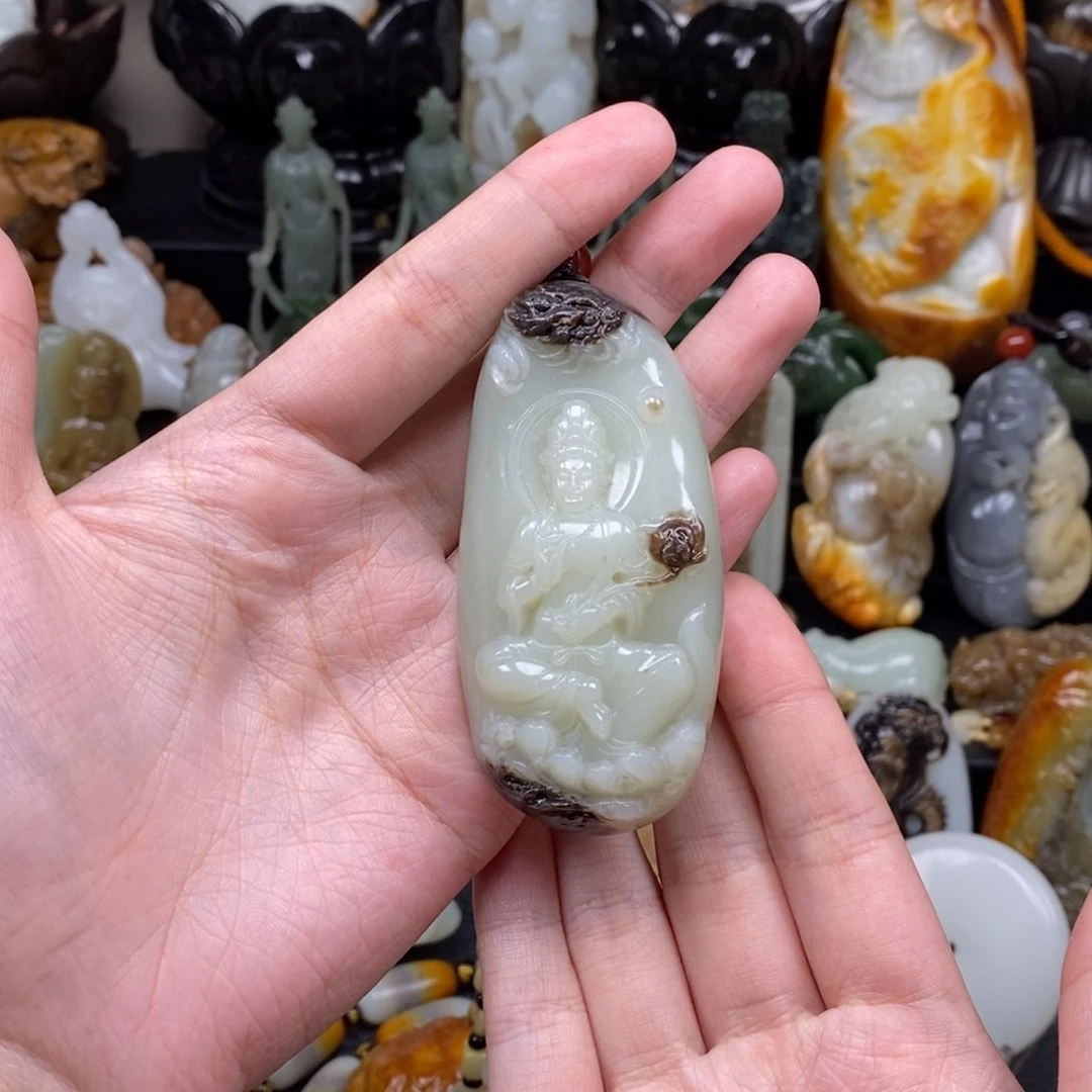 和田玉颈饰未镶嵌华*雄