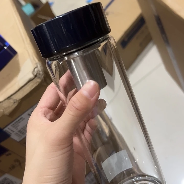 U148s-70-570ml  黑蓝 单层烫手 杯套