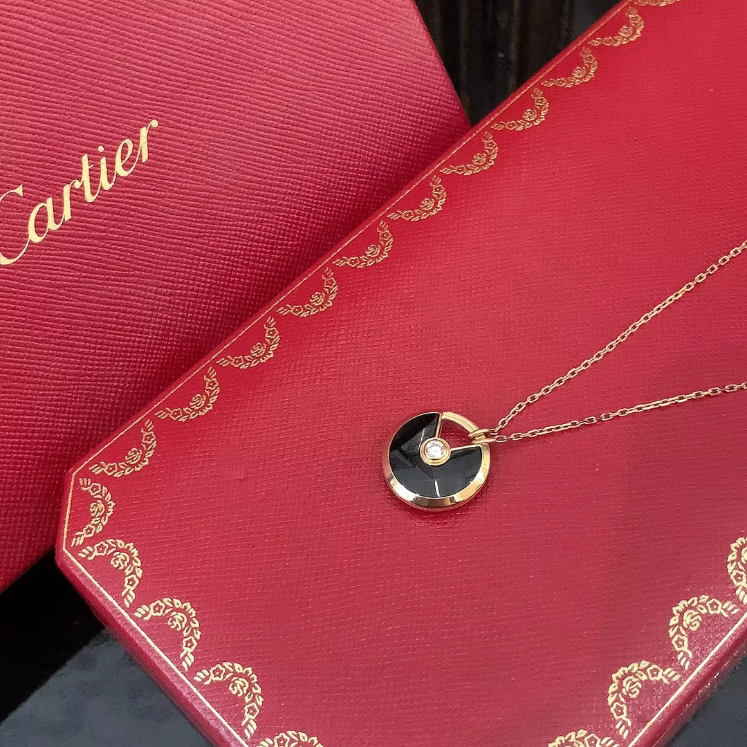 99新 Cartier/卡地亚 99新 护身符项链 玫瑰金 59cm