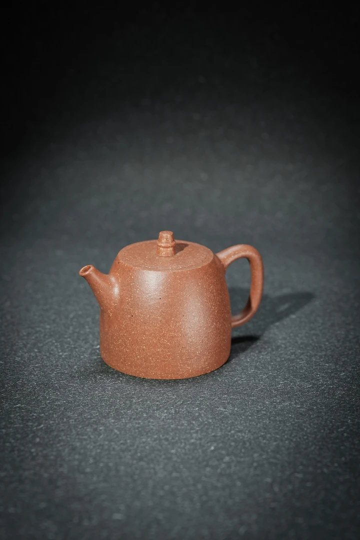 微瑕【桃花泥·汉铎】老林精选宜兴原矿桃花泥精工紫砂汉铎壶 140CC