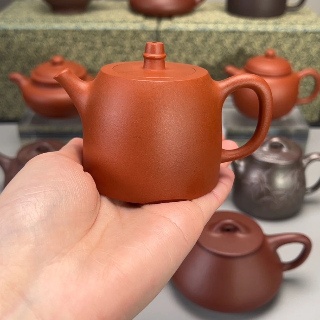 紫砂茶壶赵庄小红泥汗铎150cc