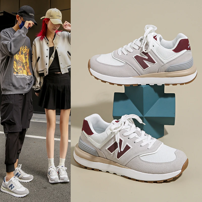 新百伦574情侣耐磨小道公路防滑减震跑步鞋网面春秋欧美跑步鞋