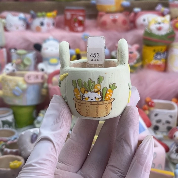 453胡萝卜篮子手工盆
