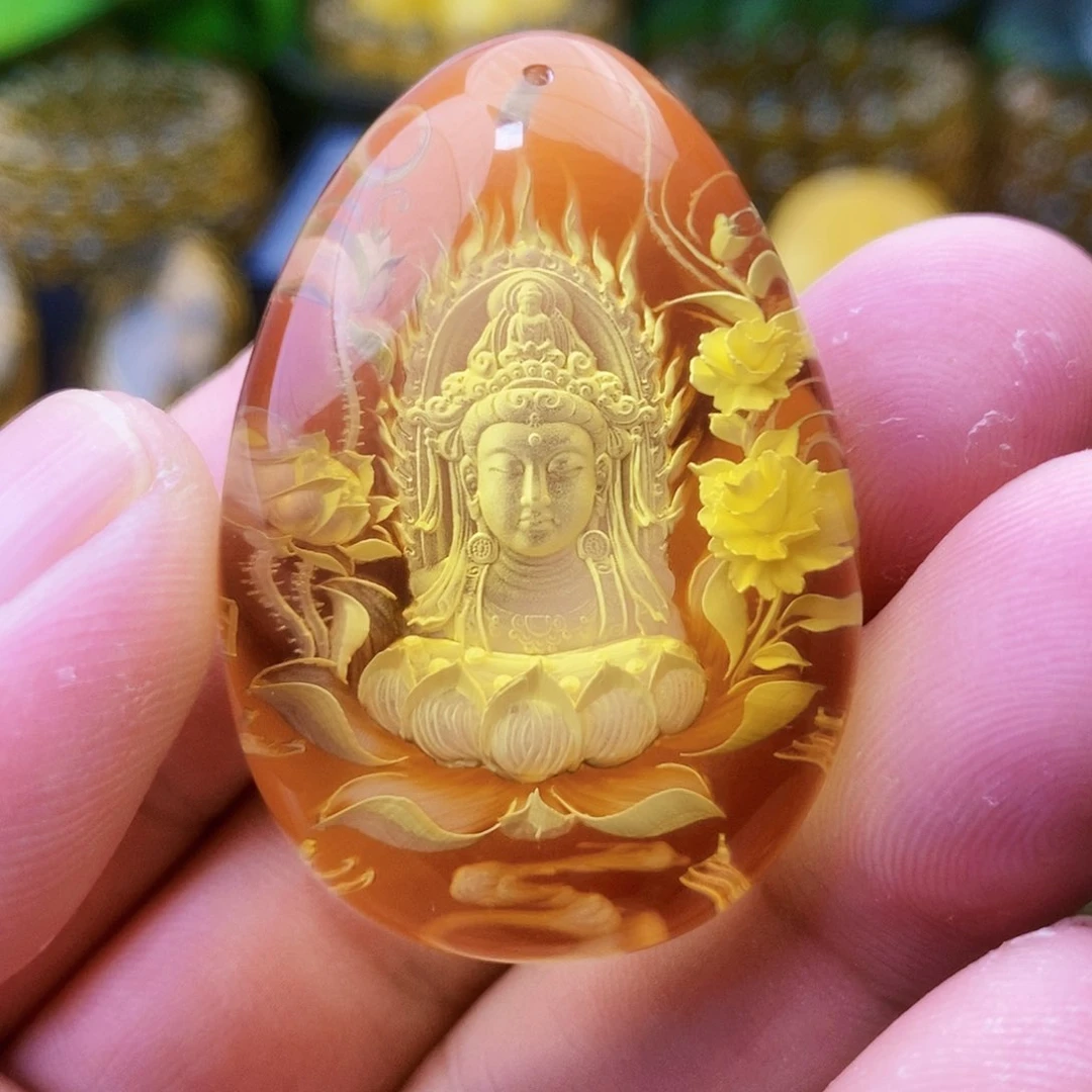 【闪购商品】金珀吊坠(不含链)未镶嵌