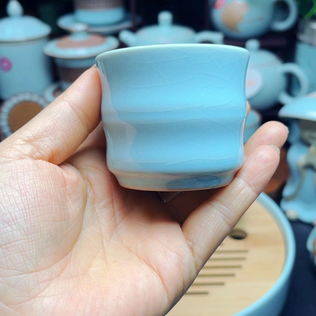【闪购商品】河南汝瓷原产地，茶器摆件，瓷珠