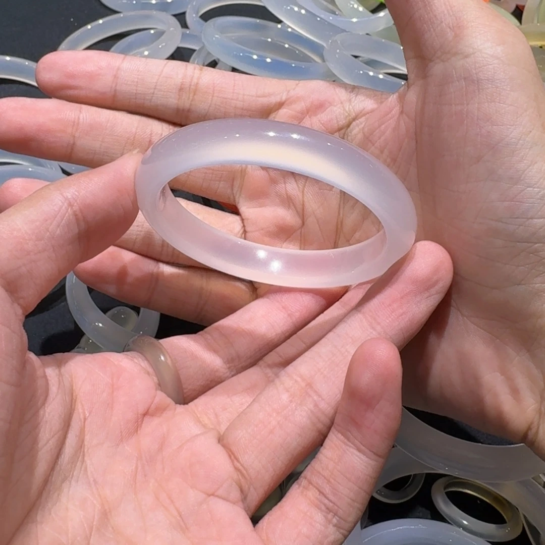 小***鱼玛瑙/玉髓未镶嵌手镯14