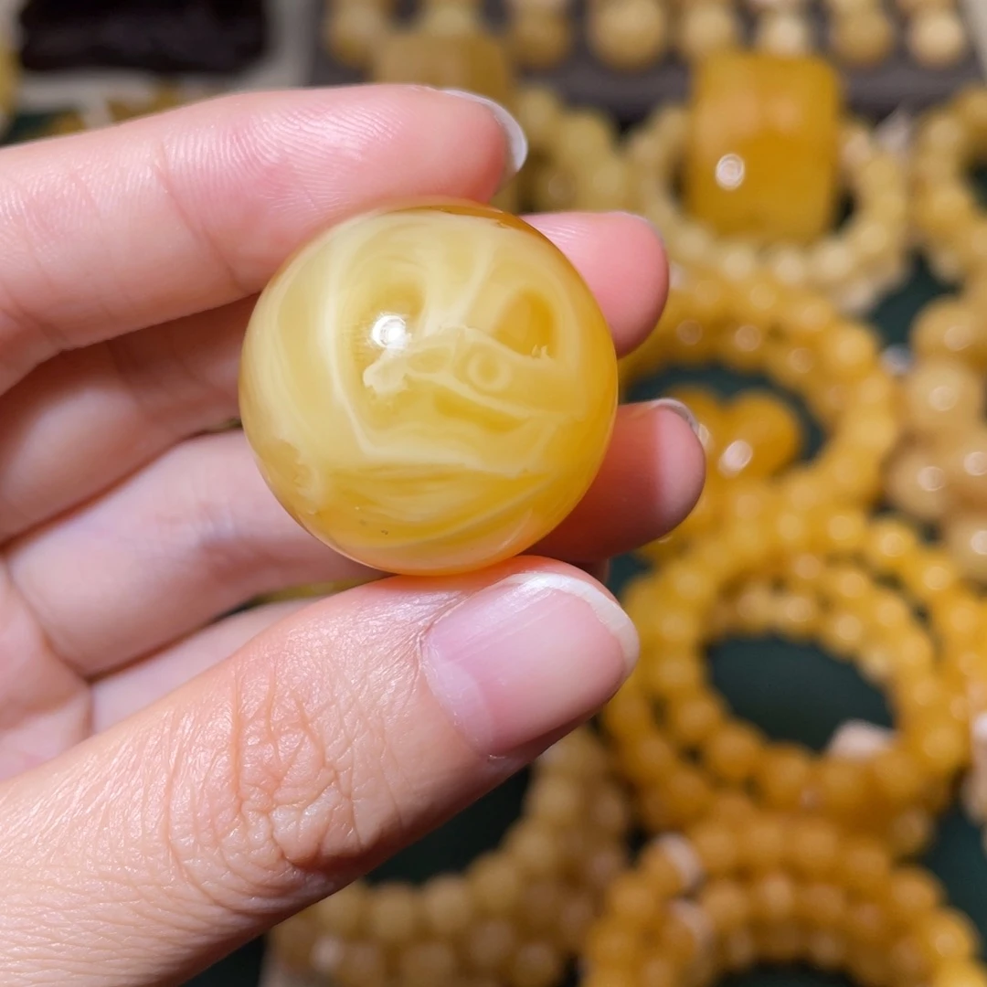 蜜蜡未镶嵌珠宝奇石27.8mm