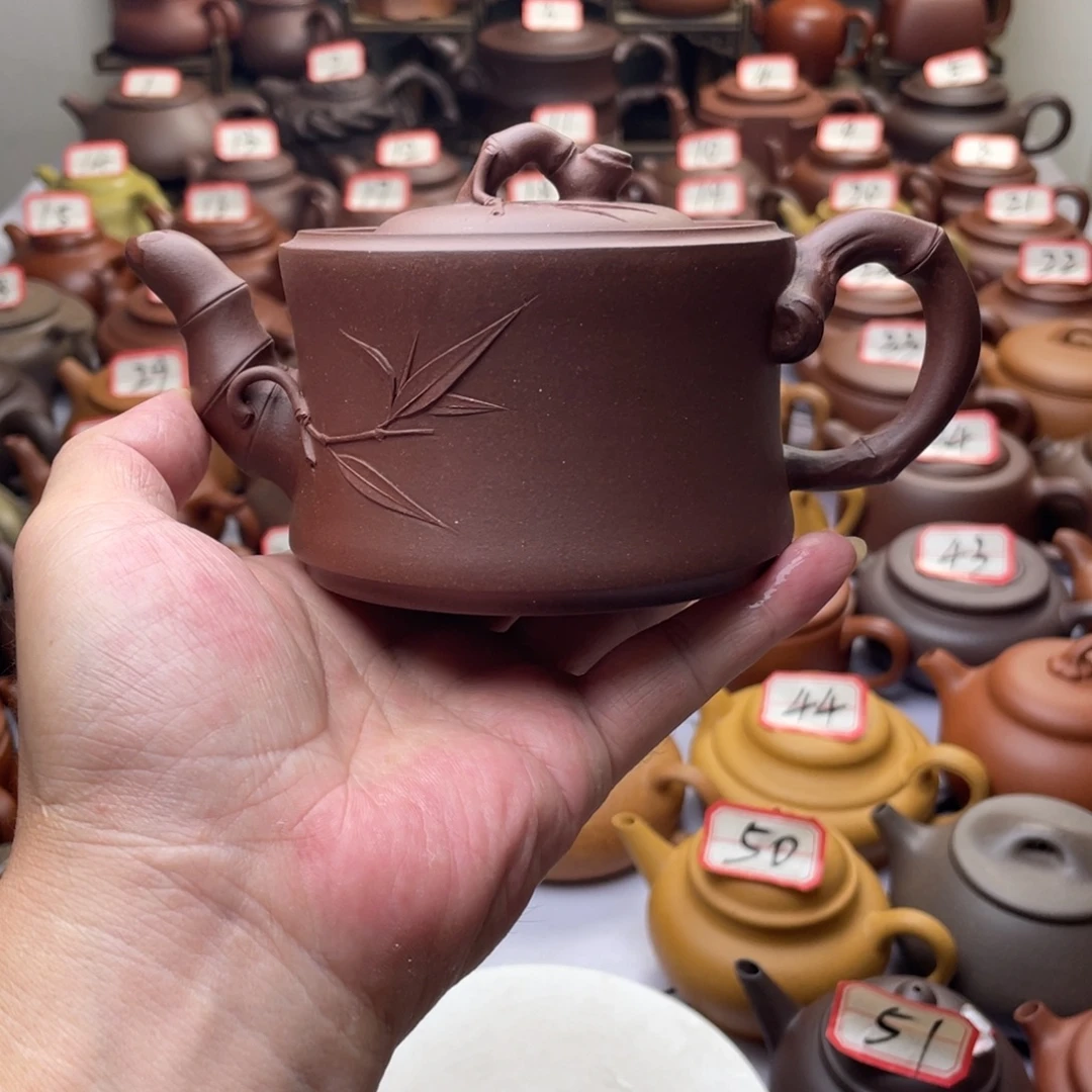 紫砂茶壶宜兴紫砂半手工