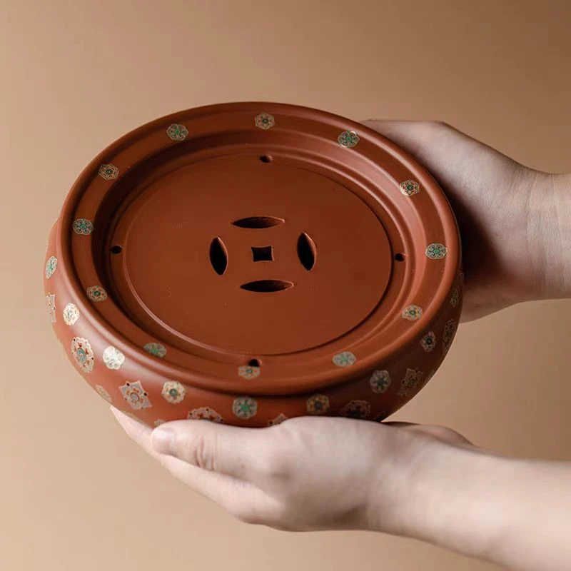 紫砂宝相花壶承 202412110081029