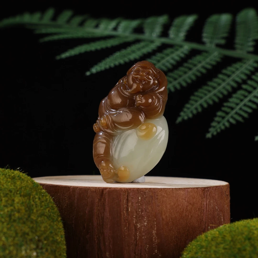 XL9301二十世纪和田玉财神吊坠