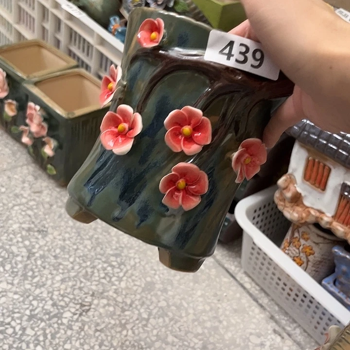 紫砂花盆粗陶材质多肉花盆